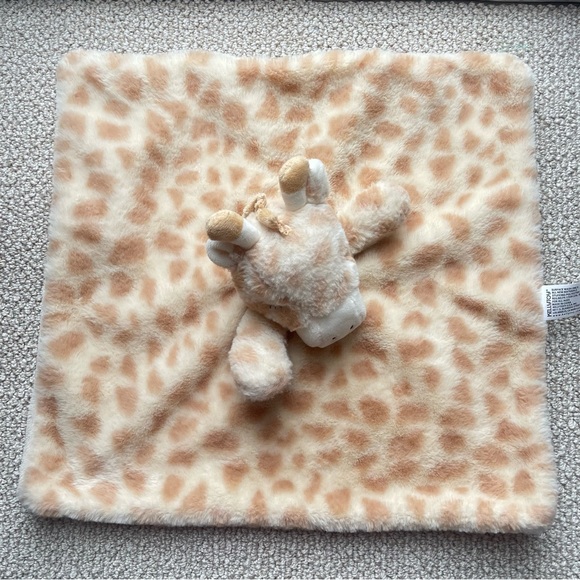 Kellytoy Baby Giraffe Security Blanket Lovey Plush Rattle - Picture 2 of 4